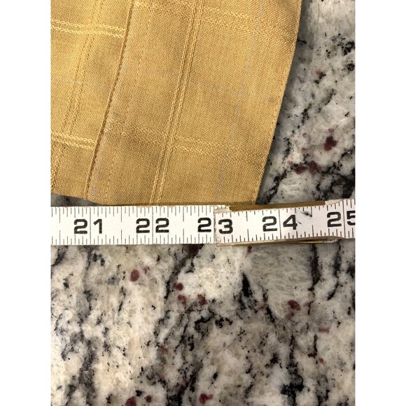 Pronti By Phita Mens 4XL 48x32 Suit 2pc Shirt Pants mustard plaid big tall - Picture 12 of 16